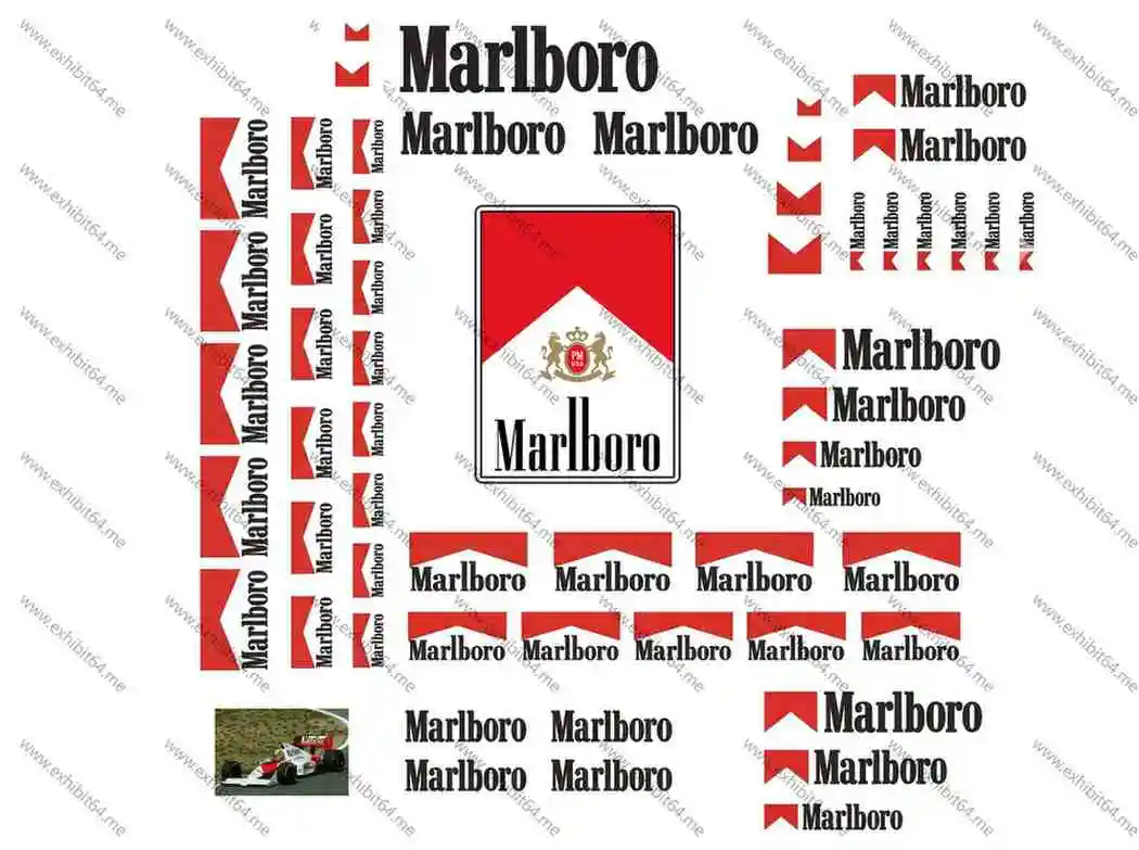 Marlboro Racing Decals sheet